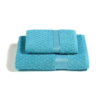 Immagine di Caleffi Set Asciugamani Bagno Viso e Bidet Morbida Spugna 100% Cotone Jacquard, 1 Asciugamano 60x110 cm + Ospite 40x60 Assorbenti Resistenti a Lavaggi Frequenti, Durevoli