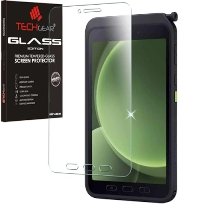 Immagine di TECHGEAR Pellicola protettiva in vetro temperato per Galaxy Tab Active 5 da 8&quot; (SM X306), durezza 9H, trasparenza HD, antigraffio, senza bolle, realizzata Samsung 2024