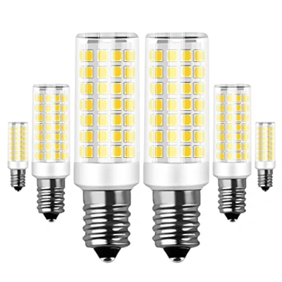 Immagine di RANBOO E14 LED 9W equivalenti a 75W, Bianco Freddo 6000K 750LM, Non Dimmerabile, AC 220 240V, 360 Gradi Angolo del Fascio, Mini Ceramica Lampadina, No sfarfallio, 6 Pezzi