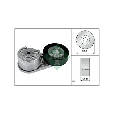 Immagine di INA 534 0727 10 Braccio tenditore, Cinghia Poly V FORD: Transit Custom V362 Bus, V363 Van mister auto, norauto, autozona