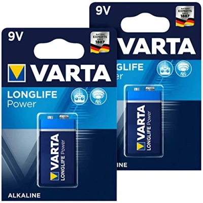 Immagine di Varta Longlife Power Batterie, tipo 9 V/E Block/6LR3146, set da 2 pezzi