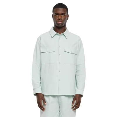 Immagine di Urban Classics Basic Camicia, Uomo, Taglia: Medium, Frostmint