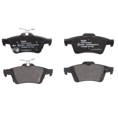 Immagine di DELPHI LP3600 Kit pastiglie freno con segnalatore acustico usura lamierino anticigolío senza accessori FORD: FOCUS 3