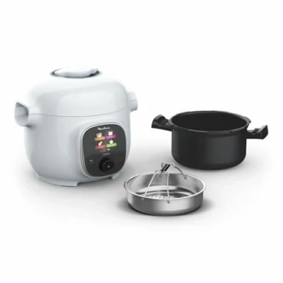 Immagine di Moulinex Cookeo Mini Multicooker intelligente ad alta pressione, 3 l, 2 persone, 150 ricette integrate, cottura incustodito, guida passo passo, compatta, applicazione CE880410