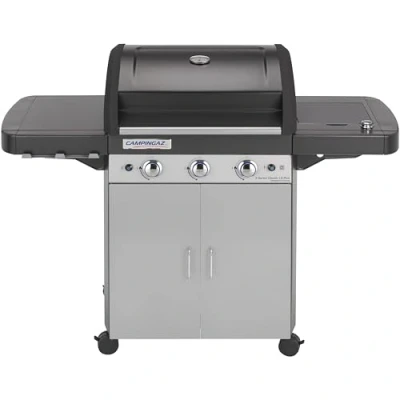 Immagine di Campingaz 3 Series Classic L Plus Barbecue Grill a Bruciatori con Fornello Laterale, Nero/Argento, 144 x 66 147 cm