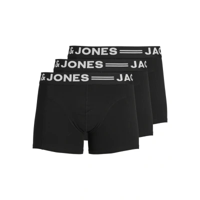 Immagine di JACK &amp; JONES Sense Trunks 3 Pack Uomo Boxer Nero XL 95% Cotone, 5% elasthane