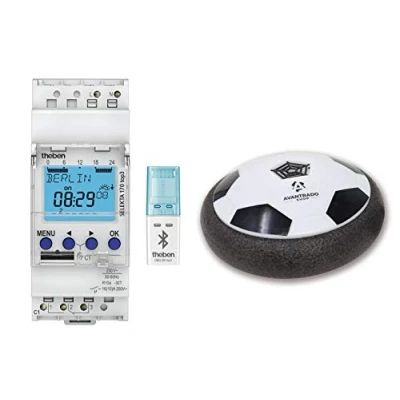Immagine di Theben Set SELEKTA 170 Top3, ricevitore Bluetooth Obelisk e Avantrado Hoverball di 3 pezzi, timer digitale astro a 1 canale con programmazione app, perfetto per LED,