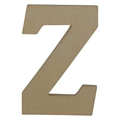 Immagine di Décopatch AC877C 1 Supporto in cartapesta Marrone 14x2,5x20 cm, Lettera Maiuscola Z