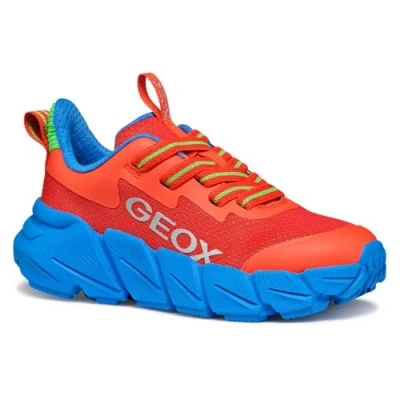 Immagine di Geox J FLEXYPER Fast Boy, Scarpe da Ginnastica, Red/Lt Blue, 28 EU