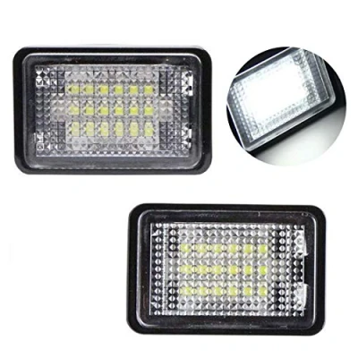 Immagine di VIGORFLYRUN PARTS LTD 2PCS Auto Luce Targa Lampada fanale di Montaggio per GLK X204, 12 V Bianco LED SMD Canbus luci Esterne