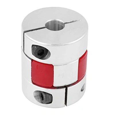 Immagine di Accoppiatore di accoppiamento elastico sagomato prugna a forma albero da 8mm 12mm, in lega alluminio Connect for Stepper Motor(7mm 11mm)