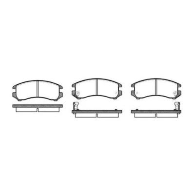 Immagine di REMSA 0219.02 Kit pastiglie freno Assale anteriore Con contatto segnalazione usura SUZUKI: SWIFT 2