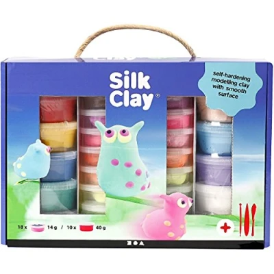 Immagine di set Silk Clay® con argilla in colori assortiti, 1