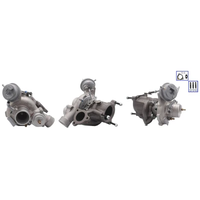 Immagine di ELSTOCK 91 1680 Turbina Turbocompressore a gas scarico, elemento di regolaz. (attuatore) regol. pneumatica con guarnizioni SAAB: 9 3 Sedan