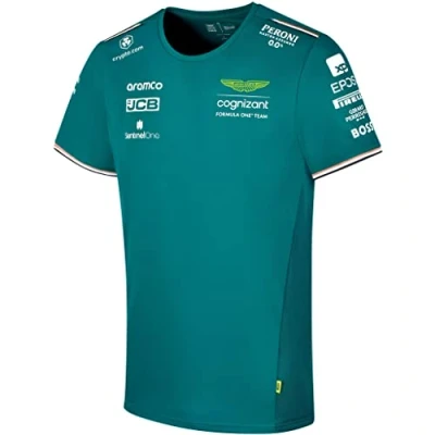 Immagine di Aston Martin Formula One Team Mechandise ufficiale Maglietta replica squadra Uomo Verde Sterling 2023, Verde, M