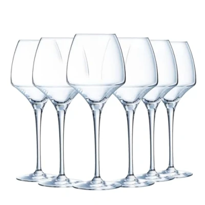 Immagine di Chef &amp; Sommelier Collection Open Up 6 bicchieri da vino 40 cl in cristallino Universal moderni ed eleganti, made France confezione rinforzata