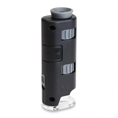 Immagine di Carson 60x 75x MicroMax Microscopio Tascabile LED, Ingrandimento 60 75x, Design Portatile e Compatto (MM 200)