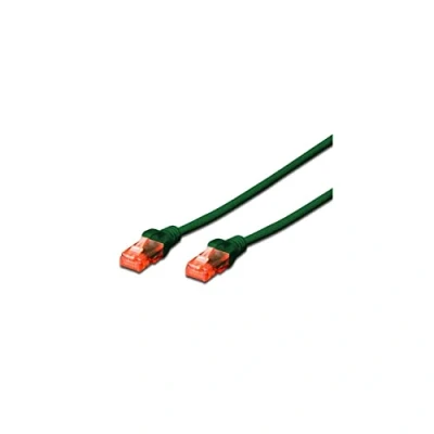 Immagine di Ewent EW 6U 050G Cavo di Rete Patch CAT 6 U/UTP, AWG 24/7, 2 Connettori RJ45, 5m, Verde