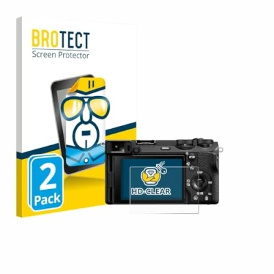 Immagine di brotect Pellicola Protettiva per Sony Alpha 6700 Protezione Schermo (2 Pezzi) [Trasparente, Anti Impronte]