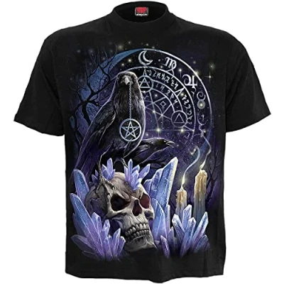 Immagine di Spiral Witchcraft T Shirt Nera Regular per Uomo XXL