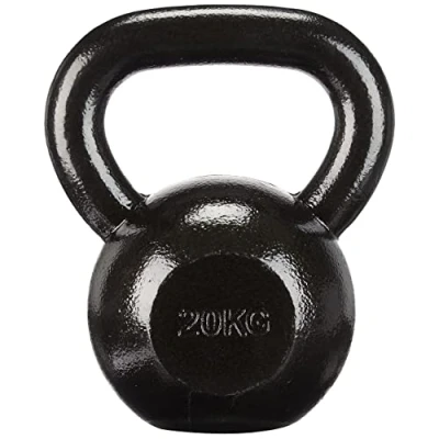 Immagine di Amazon Basics Kettlebell in ghisa, 20 kg, Nero