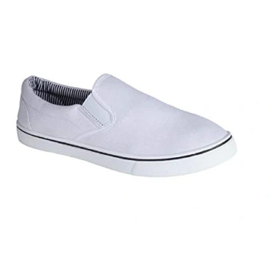 Immagine di GladRags scarpe estive da uomo, in tela, con pompe, ginnastica, taglia 7 12, bianco, 42 2/3 EU