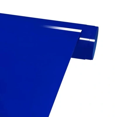 Immagine di Vinile a trasferimento termico, film termoadesivo in tessuto 30,5 cm x 3 m, per plotter (Blu Neon)