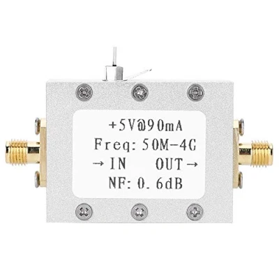 Immagine di Amplificatore a Basso Rumore, Modulo Radioamatore RF con Fattore di Rumore tipico da 0,6 dB Amplificazione Radio LNA per 50 M 4GHz NF = FM HF VHF/UHF Ham 110dBm 1pc