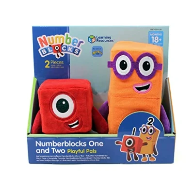 Immagine di Learning Resources peluche Numberblock One and Two , giocattoli di a blocchi numerici per bambine e bambini, regali bambini 18 mesi 3 anni anni,