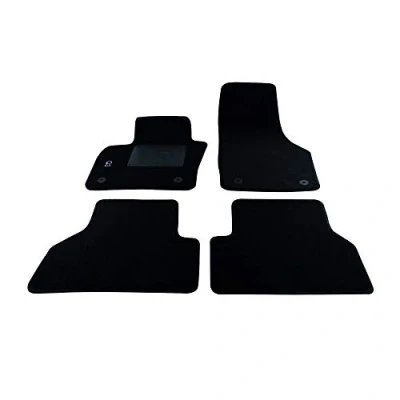 Immagine di Bottari 39028 Set Tappeti Auto su Misura in Moquette per Modello Q3 , Nero, 4 Pezzi