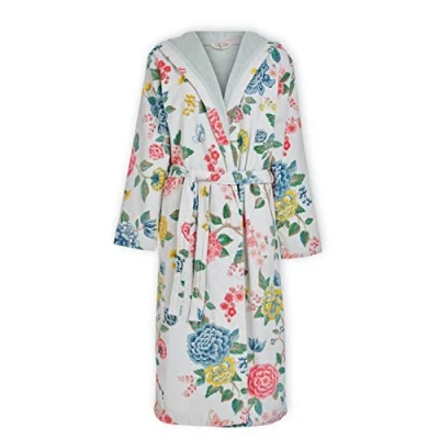 Immagine di pip studio accappatoio donna spugna con cappuccio good evening bianco m