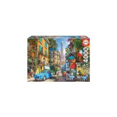 Immagine di Educa Puzzle da 4000 pezzi per adulti Le vecchie strade di Parigi. Misura: 136 x 96 cm. Include colla fix puzzle. Consigliato a partire dai 14 anni (19284)