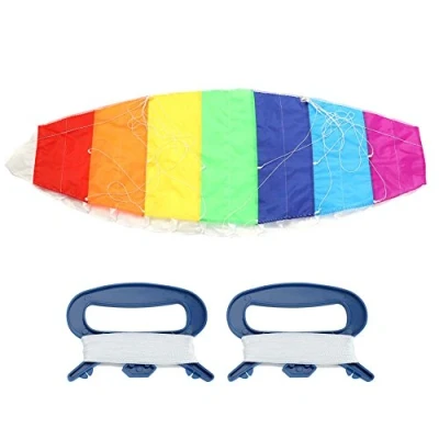 Immagine di Fdit Attrezzi Volanti all&#039;aperto del Gioco di Divertimento Aquilone Colore della Linea 1.4m / 2m 2.7m Rainbow Color Dual Stunt Power (1.4m)