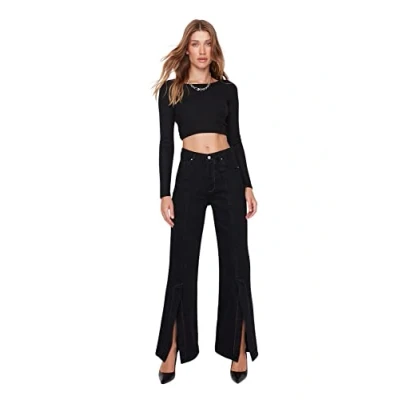 Immagine di Trendyol Jeans a zampa, Donna, Taglia: 42, Black