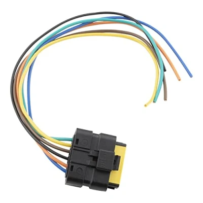 Immagine di FanPaYY Kit di riparazione del fascio luce posteriore, 28 cm spina femmina connettore a 6 pin compatibile con Clio MK3