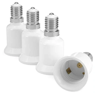 Immagine di kwmobile adattatore lampadina E14 E27 4x attacchi porta lampada da a convertitore per lampadine alogene LED risparmio energetico
