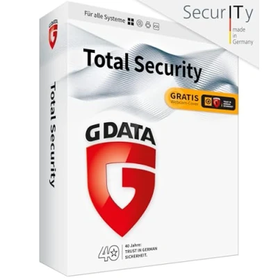 Immagine di G DATA Total Security 2020 1 Gerät Jahr Trust in German Sicherheit Virenschutz für Windows, Mac, Android, iOS DVD ROM