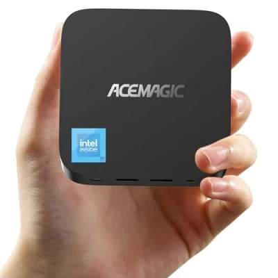 Immagine di ACEMAGICIAN V1 Mini PC, Intel Twin Lake N N150 (fino a 3,6GHz), 16 GB DDR4 512 M.2 SSD,Mini Computer con W11 Pro RJ45 4K HDMI+DP WiFi 5 per casa, ufficio, scuola