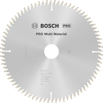 Immagine di Bosch Accessories Multi Material 2608640445 Lama circolare in metallo duro 210 x 30 2.5 mm Numero di denti: 80 1 pz.