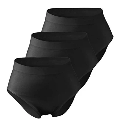 Immagine di Yenita 3ER SET Microfaser Slip, Donna, Taglia: Large, Schwarz