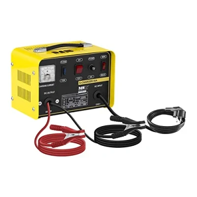 Immagine di MSW S CHARGER 10A Avviatore di Emergenza per Auto Caricabatterie Mantenitore Carica (6/12V, A 12 92 Ah, 230 V, 0,4 kW, Display analogico, batterie al Piombo Acido, Grigio)