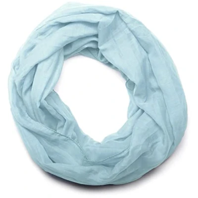 Immagine di styleBREAKER sciarpa scaldacollo leggera a tinta unita, setosa, unisex 01016076, colore:Blu chiaro