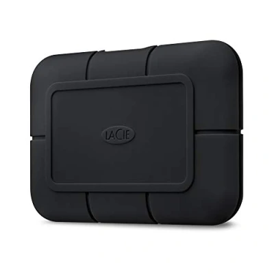 Immagine di LaCie Rugged SSD Pro, 2TB, Esterno, USB C Thunderbolt 3, Resistenza all&#039;Acqua, alla Polvere, Mac, PC, incl. senza cavo A, 1 Mese Adobe CC Incluso, 5 anni Rescue Services (STHZ2000800)