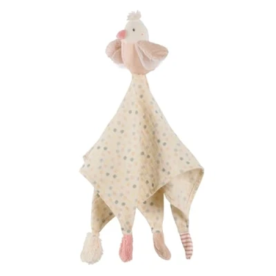 Immagine di Fehn Panno di Coccole in Mussola Uccello, Coperta con Cotone e Simpatiche Figure da Coccolare Afferrare, per Neonati Bambini 0+ Mesi