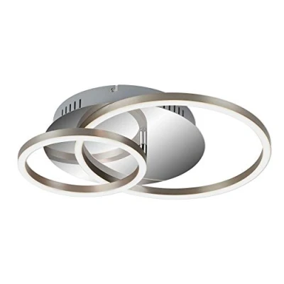 Immagine di BRILONER Leuchten plafoniera a LED, con funzione dimmer, Memory inclusa, 1 modulo LED girevole, 30 watt, 2.400 lumen, 3.000 Kelvin, cromo alluminio, 390x300x80mm (LxPxA)
