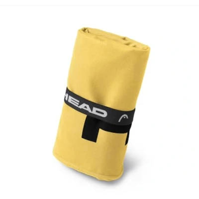 Immagine di HEAD Active Asciugamano Microfibra con Elastico, Palestra Leggero Rapida Asciugatura Valido come Telo Multiuso, Asciugamani Bagno Assorbente e Salvaspazio da Viaggio 60x110, Sunny Yellow