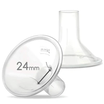 Immagine di Maymom MyFit 24mm Shield (2pz) compatibile w Widemouth Connettore Non Originale Spectra S2 Accessori S1 Pompe Flangia