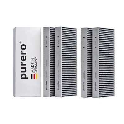 Immagine di purero® Set di filtri ai carboni attivi (set da 2 pezzi) adatto per Bora BASIC BAKFS una raccolta ottimale degli odori Filtro Made in Germany