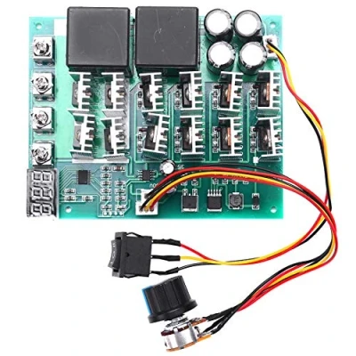 Immagine di Zunedhys DC 10 55V 12V 24V 36V 48V 100A Regolatore di Velocità del Motore PWM HHO RC Interruttore Controllo Inverso con Display a LED