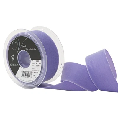 Immagine di Berisfords Nastro in Velluto, Viola, 10.2 x 4.5 cm, 5 unità